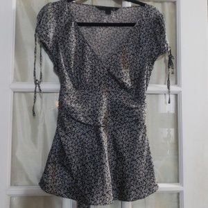 NWOT silky dress career tie back top